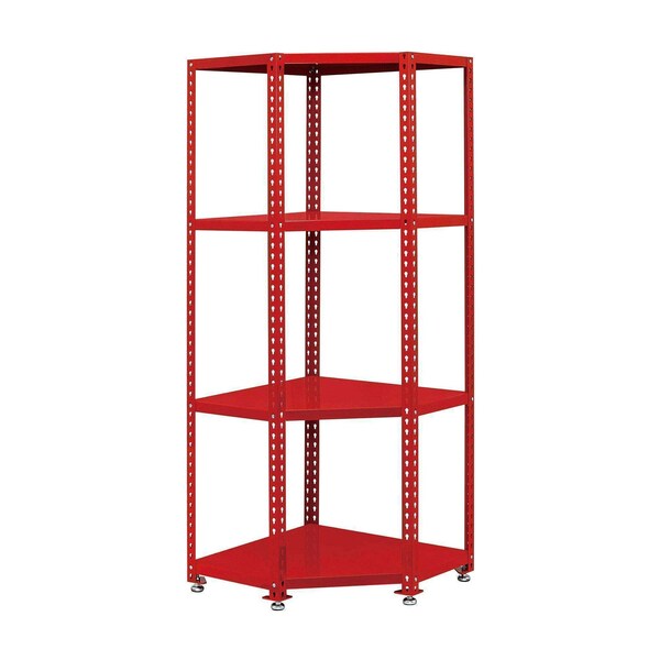 Teng Tools Modular Racking Corner Shelf Unit, Red, 31-1/2 in W x 31 in D x 79 in H RSKC02 - main